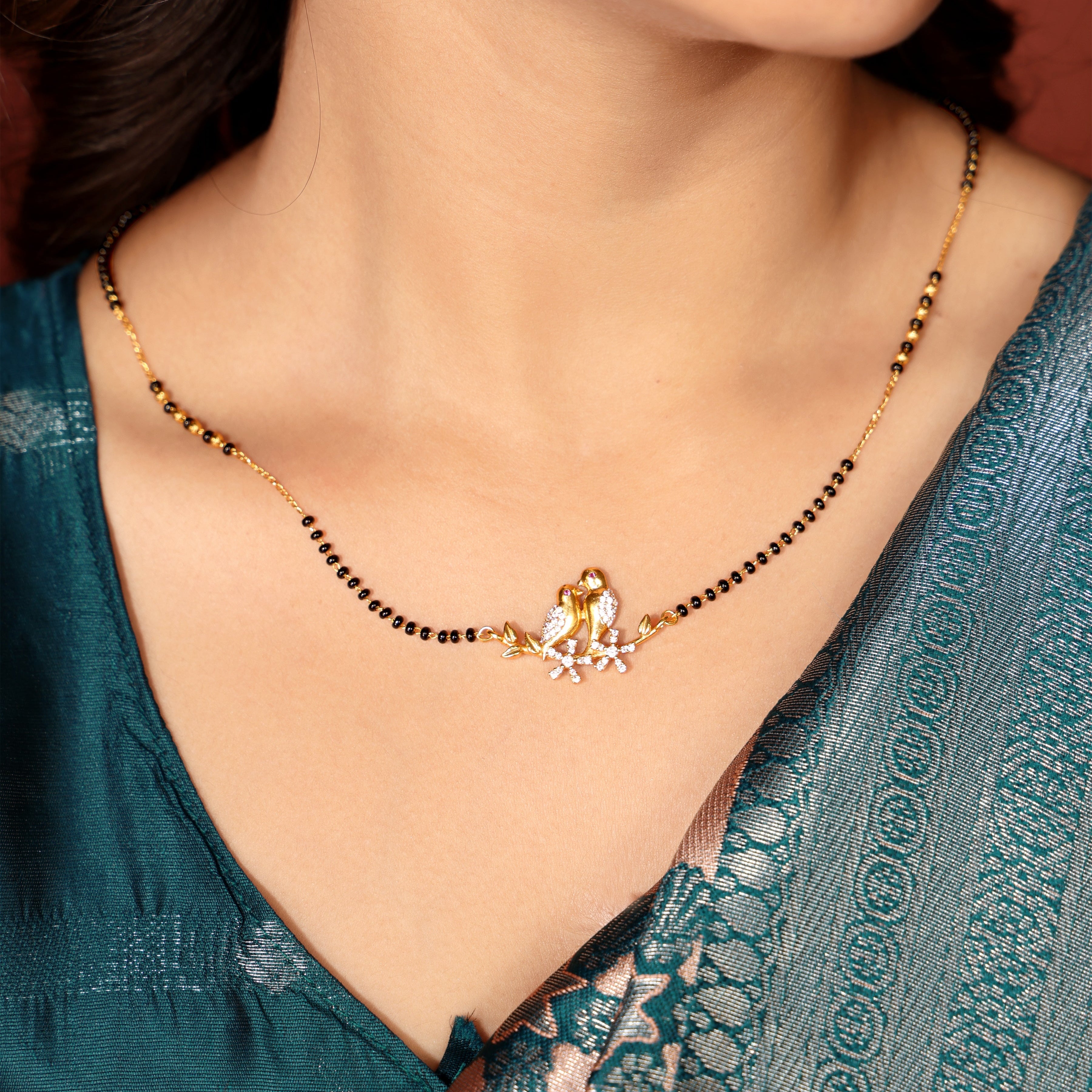 Aahana Love Birds Mangalsutra – Symbol of Eternal Love by Nivora Jewel