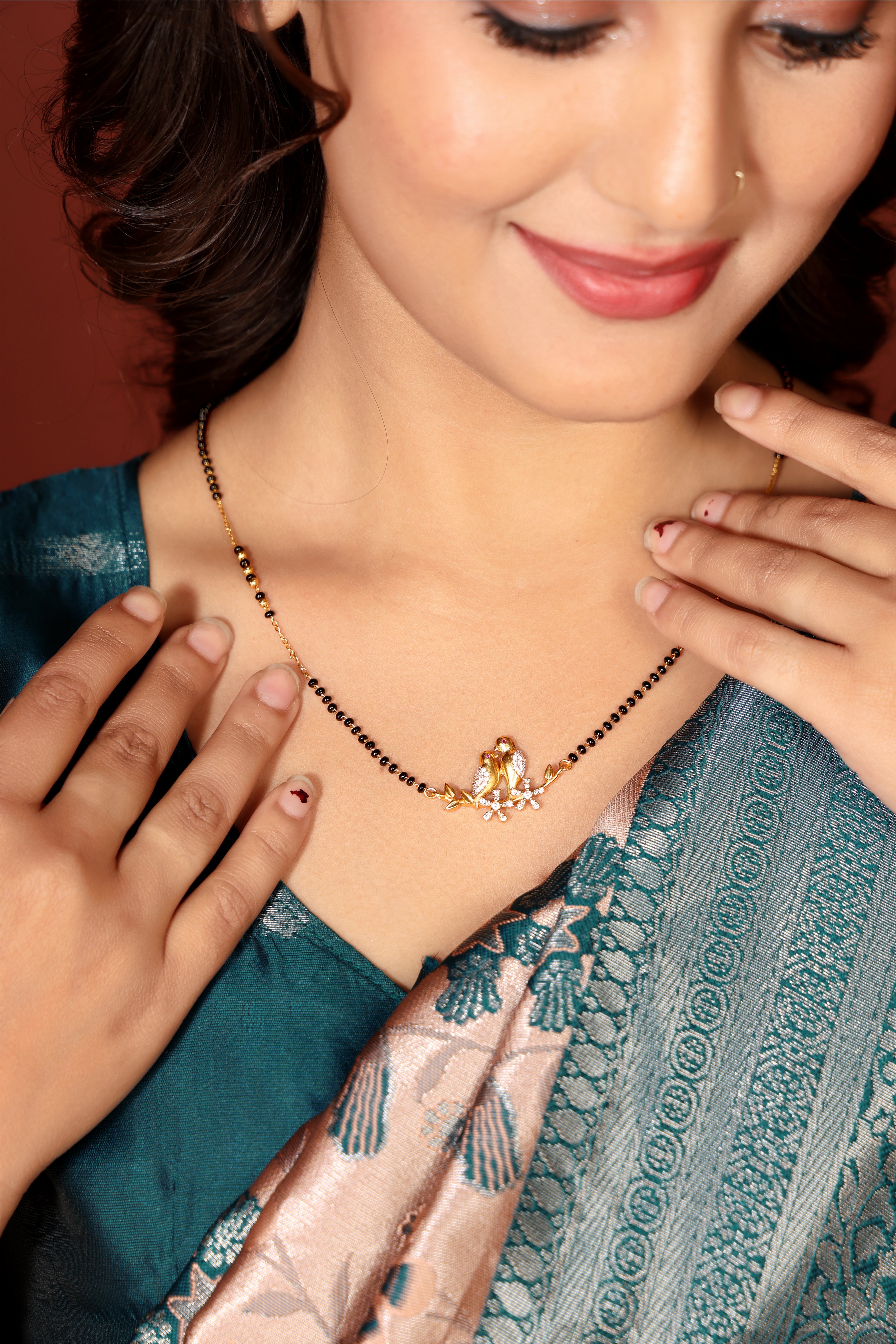 Aahana Love Birds Mangalsutra – Symbol of Eternal Love by Nivora Jewel