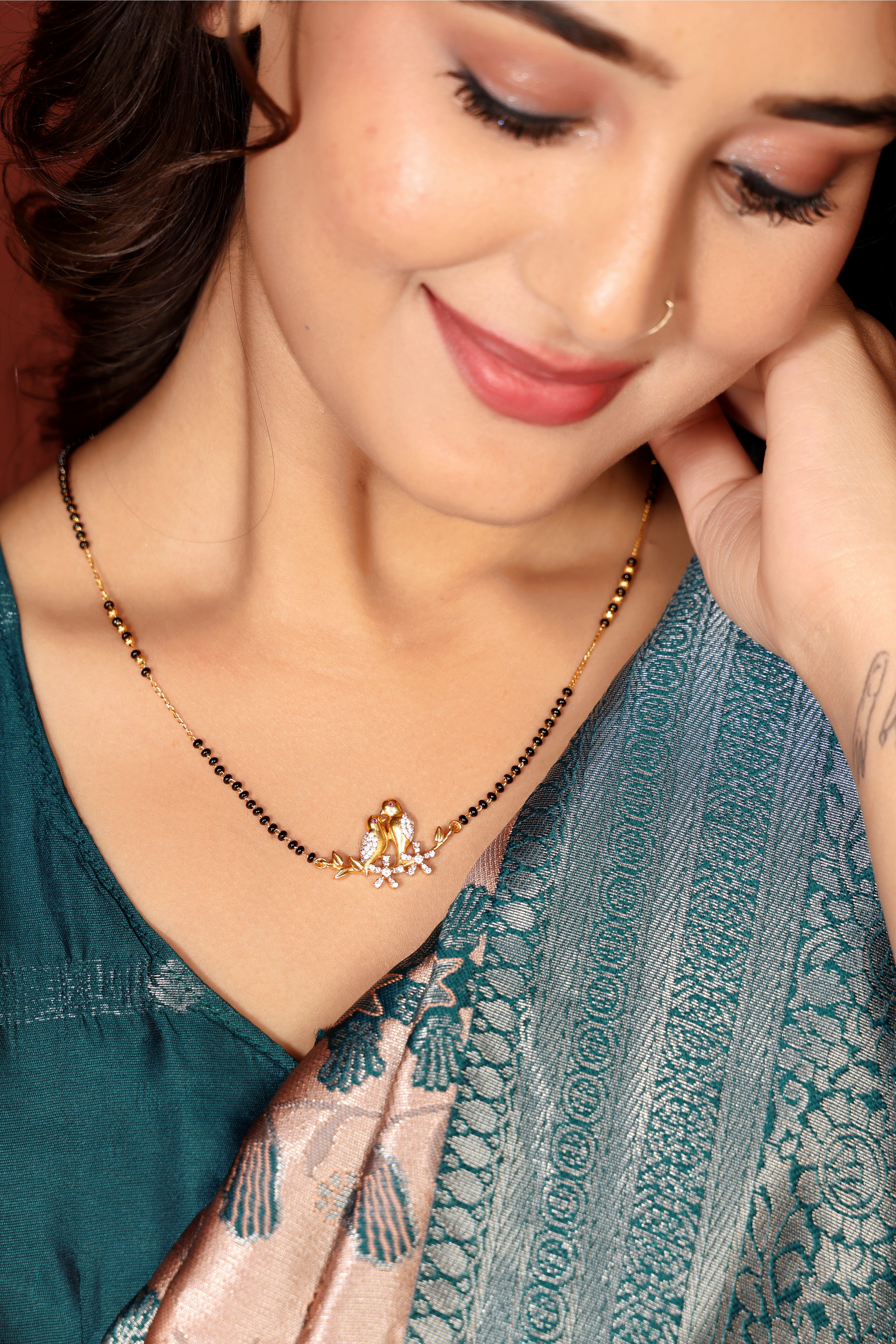 Aahana Love Birds Mangalsutra – Symbol of Eternal Love by Nivora Jewel