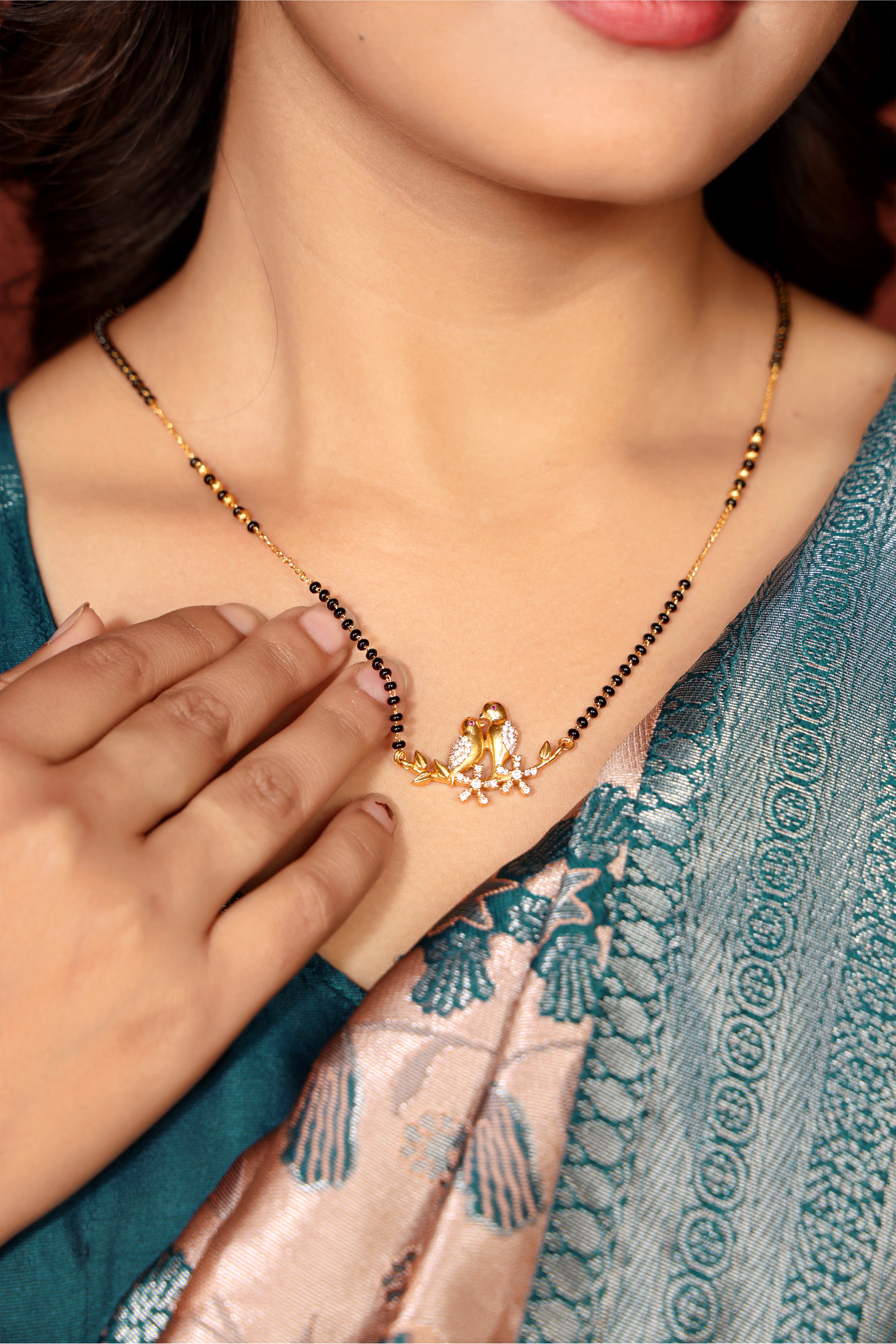 Aahana Love Birds Mangalsutra – Symbol of Eternal Love by Nivora Jewel