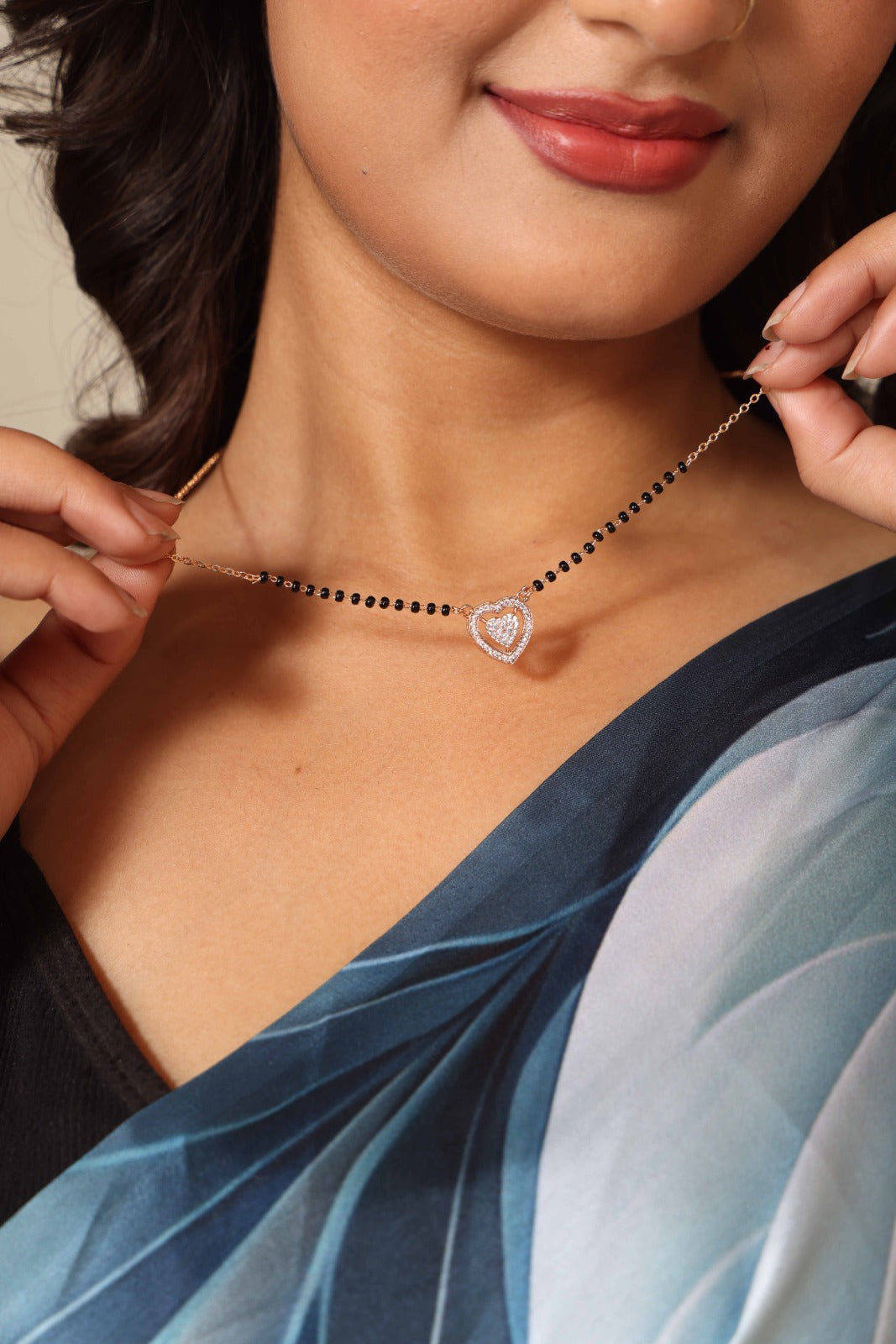 Dilara Heart Mangalsutra – Symbol of Love & Devotion by Nivora Jewel