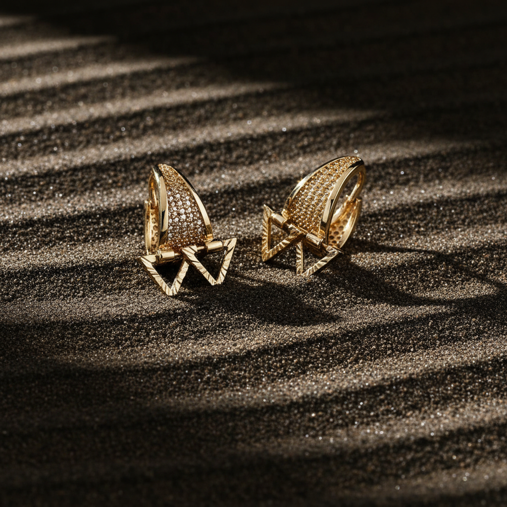 Celeste Star Hoop Earrings