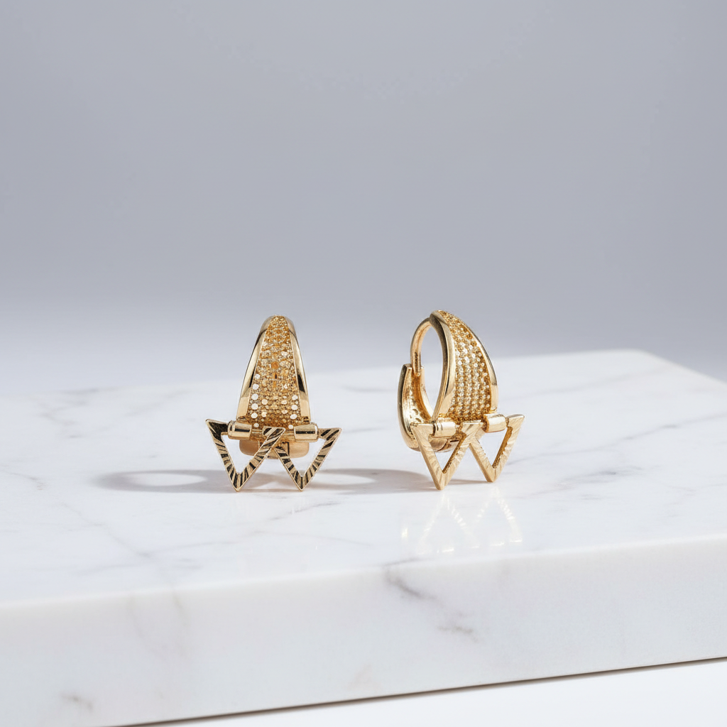 Celeste Star Hoop Earrings