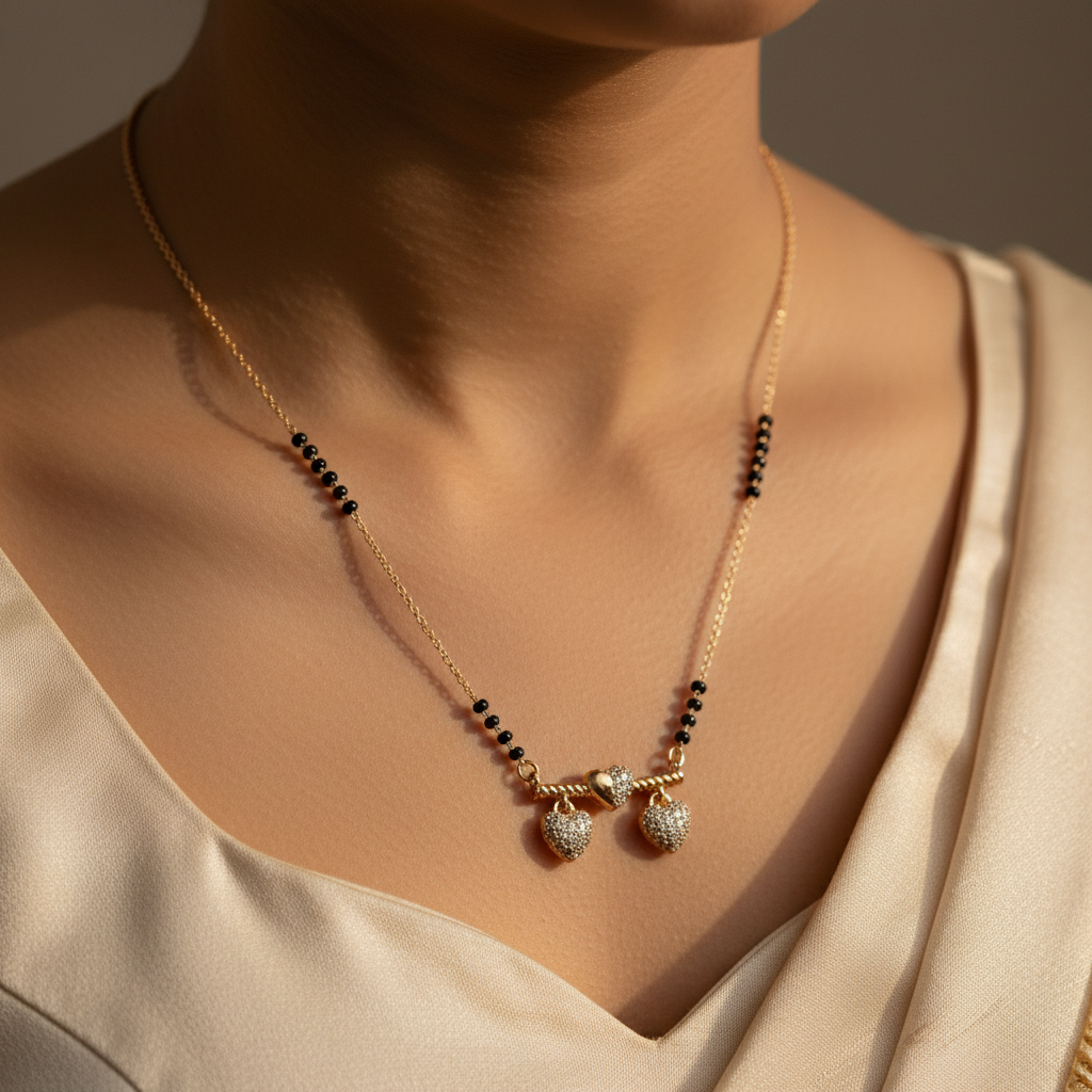 Heart Sparkle Mangalsutra