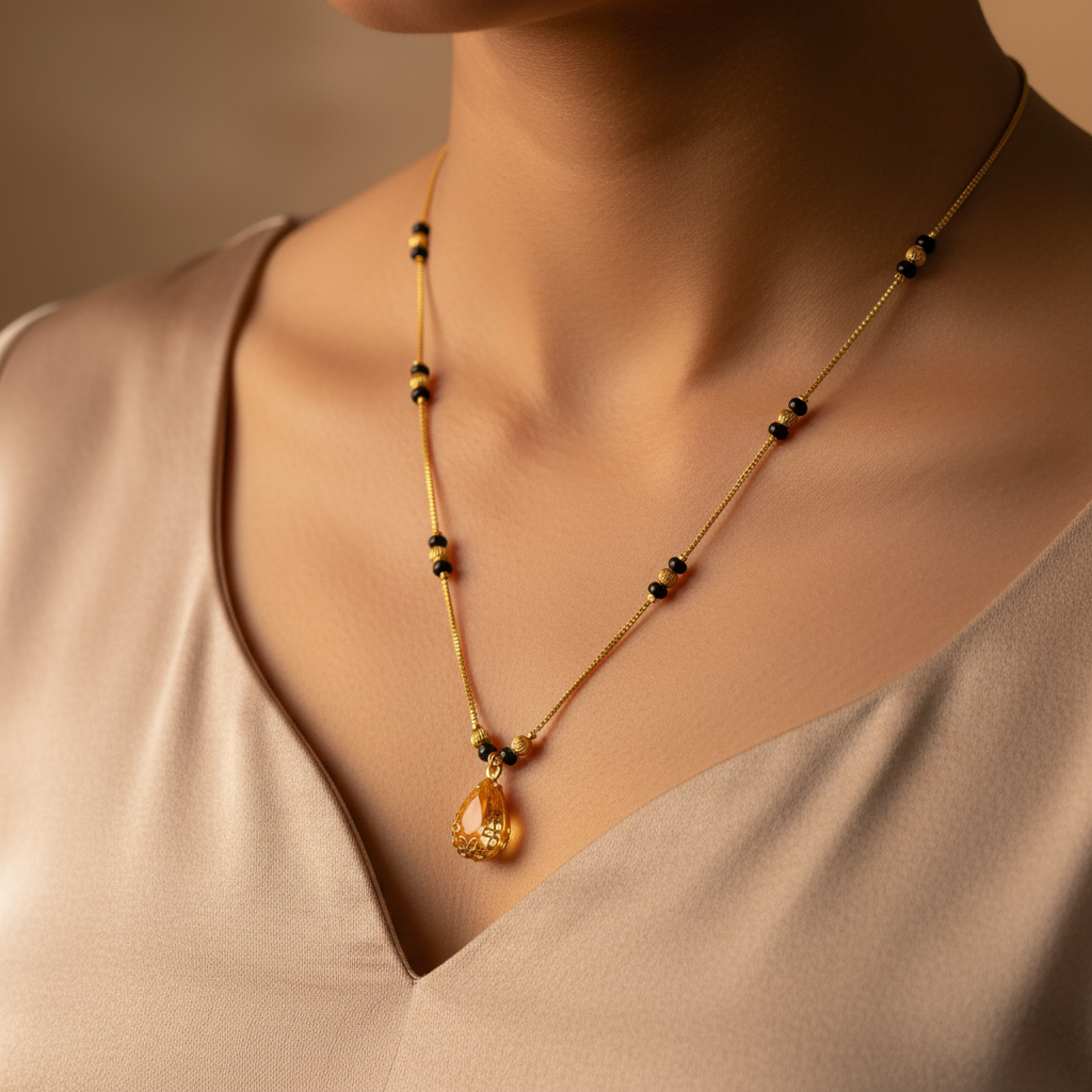 Aura Gold Drop Mangalsutra