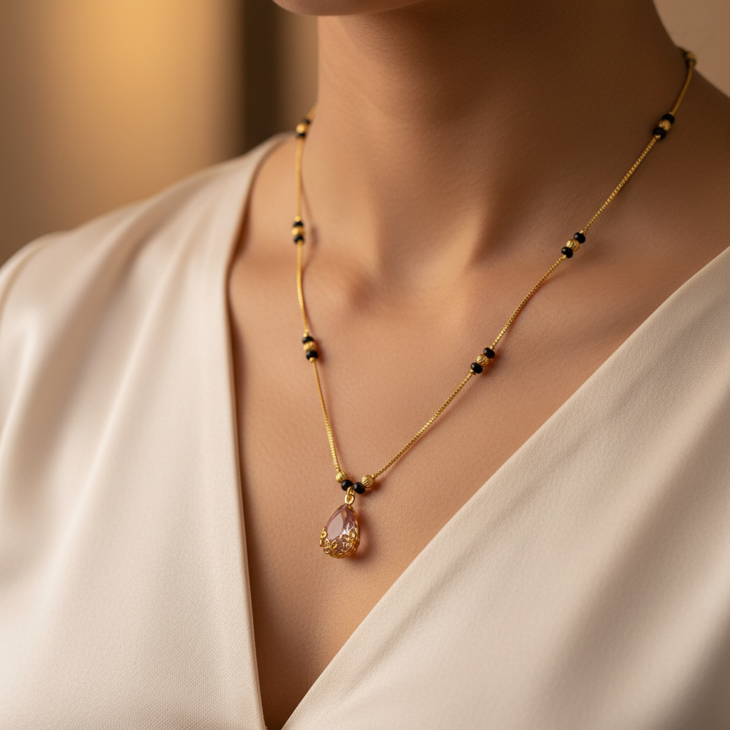 Blush Drop Mangalsutra