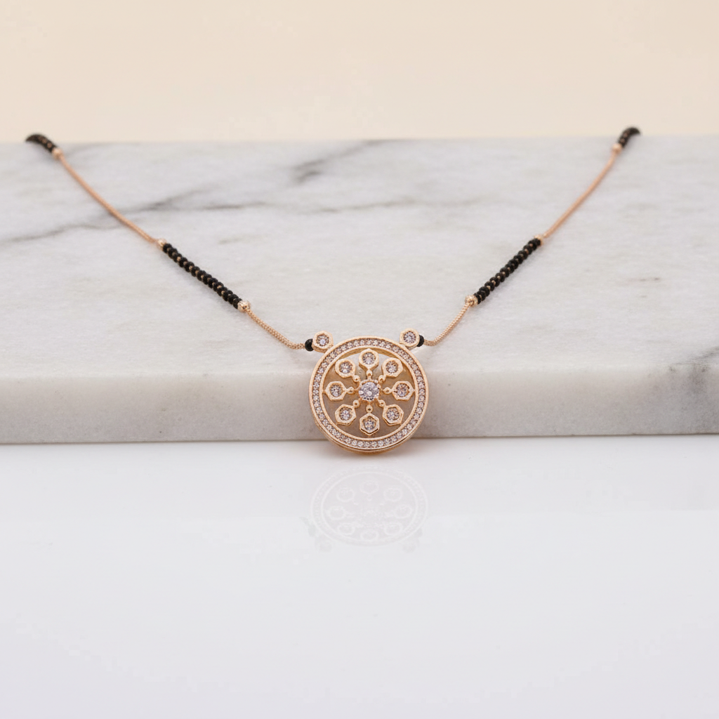 Classic Circular Diamond-Style Mangalsutra