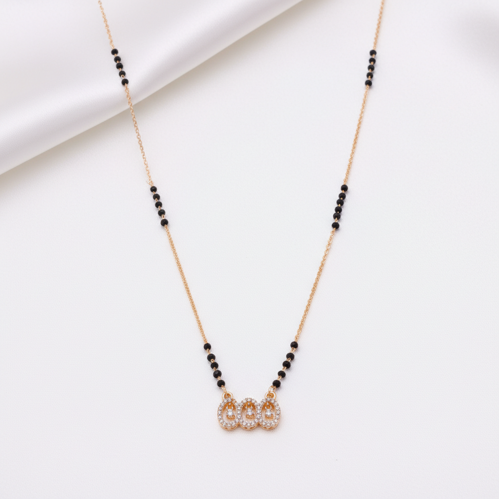 Trio Drop Diamond-Style Mangalsutra