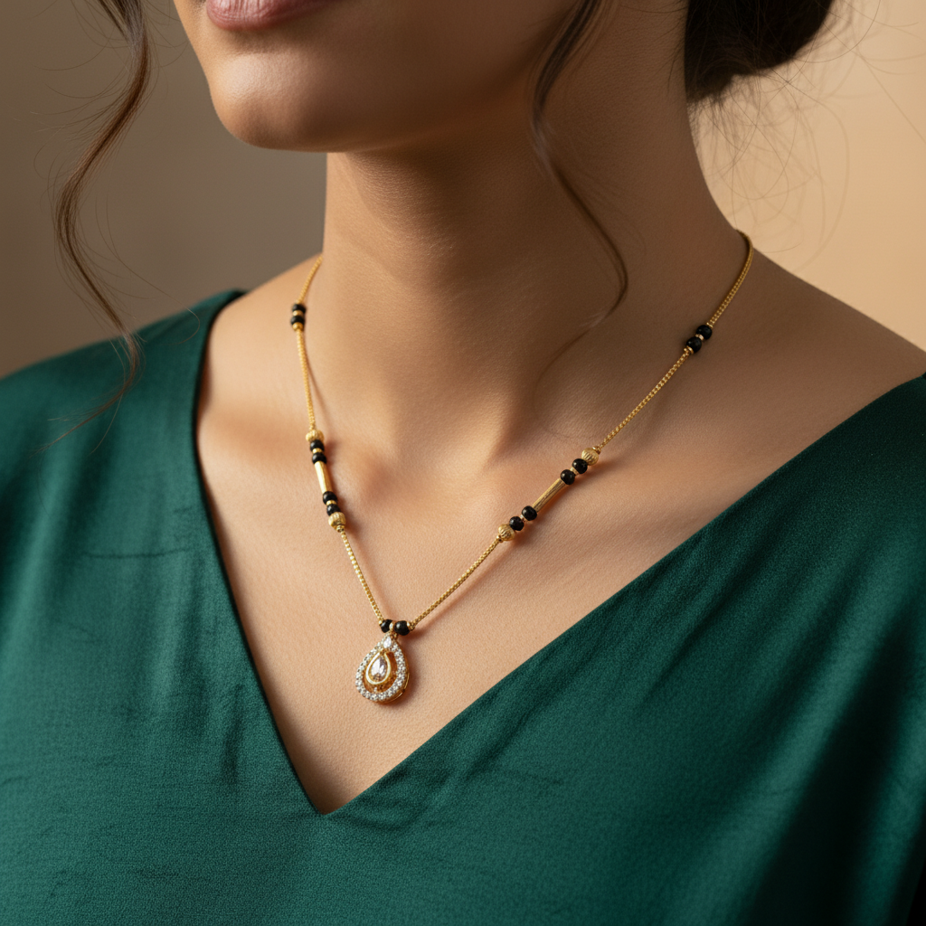 Teardrop CZ Mangalsutra