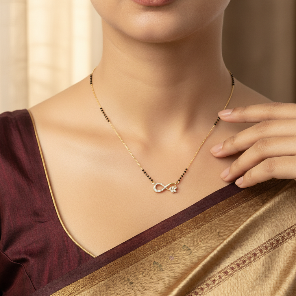 Infinity Love Mangalsutra Necklace for Women