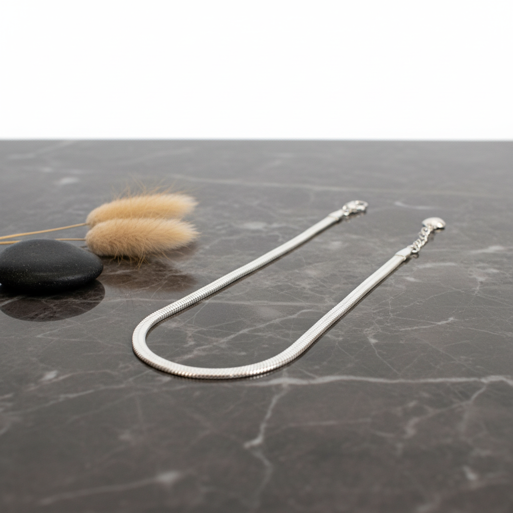 Premium Silver Snake Anklet for Women