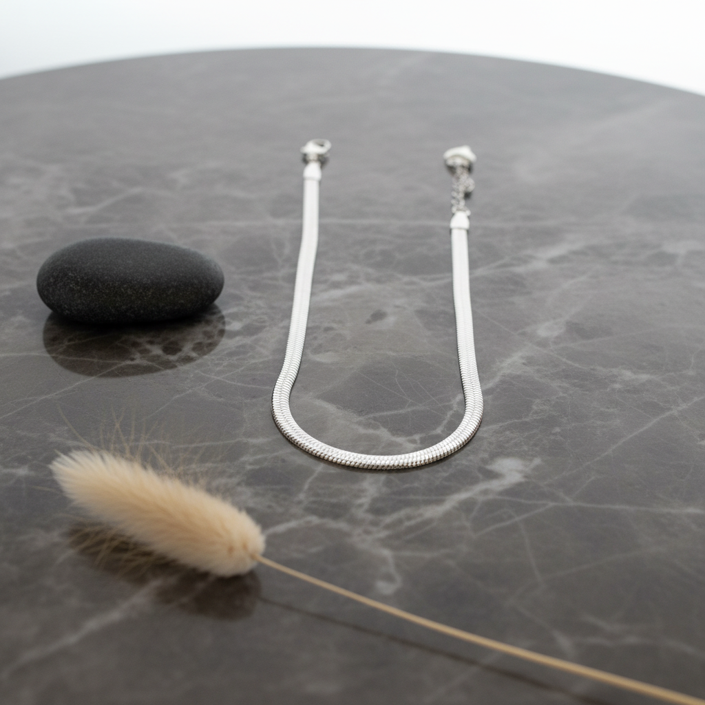 Premium Silver Snake Anklet for Women