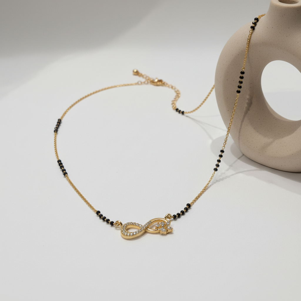 Infinity Love Mangalsutra Necklace for Women