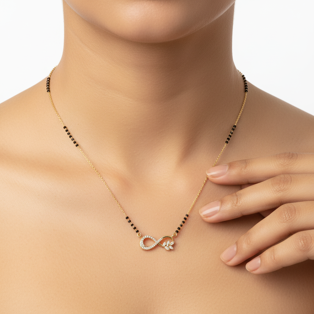 Infinity Love Mangalsutra Necklace for Women