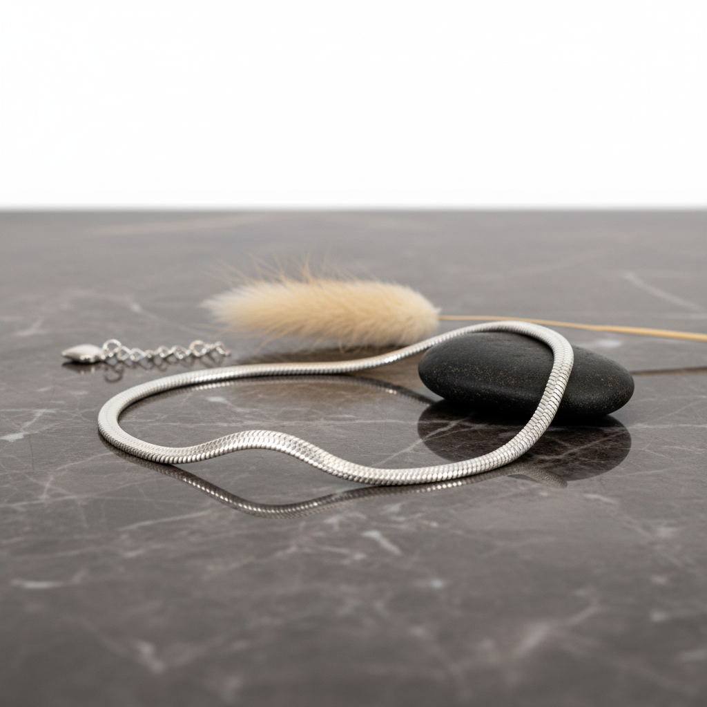 Premium Silver Snake Anklet for Women